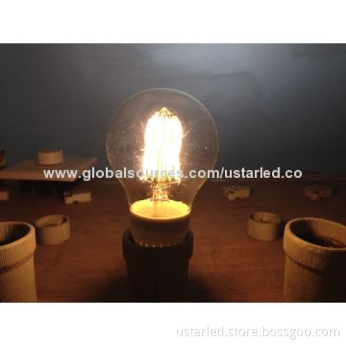 8W E27 880lm A60/A19 LED Globe Bulbs, Equal 100W, Glass Cover, Aluminum-free, 360D, >80CRI, PF>0.9